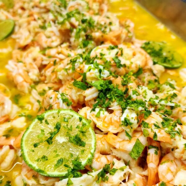 Camarones a la menier