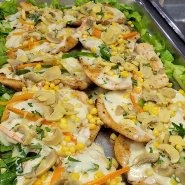 Filet de pollo a la jardinera