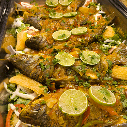 Bocachico en salsa tradicional