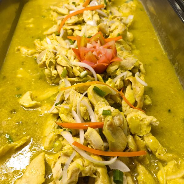 Fajitas de pollo en salsa Diana