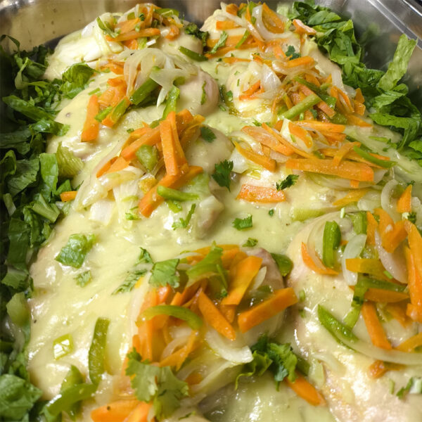 Suprema de pollo a la crema