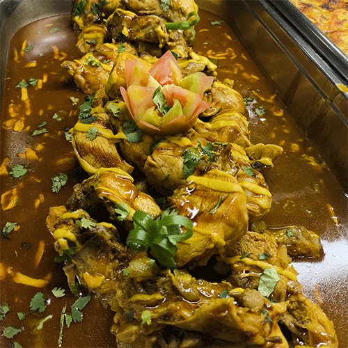 Pollo en mostaza parrillera