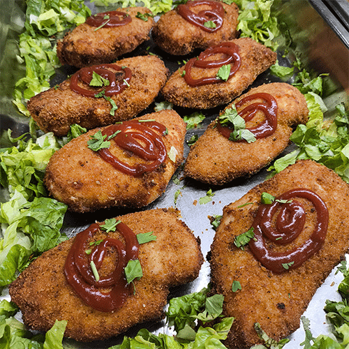 Suprema de pollo empanizadas